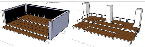 Roadstage – palco modulare indoor ed outdoor. – Celauro